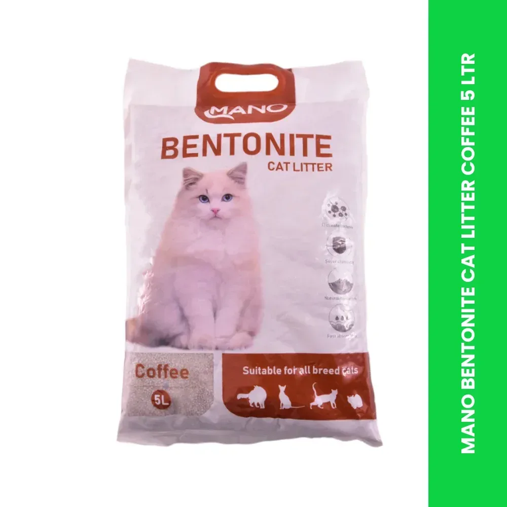 MANO BENTONITE CAT LITTER COFFEE 5 LTR In Islamabad & Rawalpindi