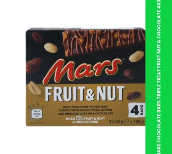 MARS CHOCOLATE BARS TRIPLE TREAT FRUIT NUT & CHOCOLATE 4X32