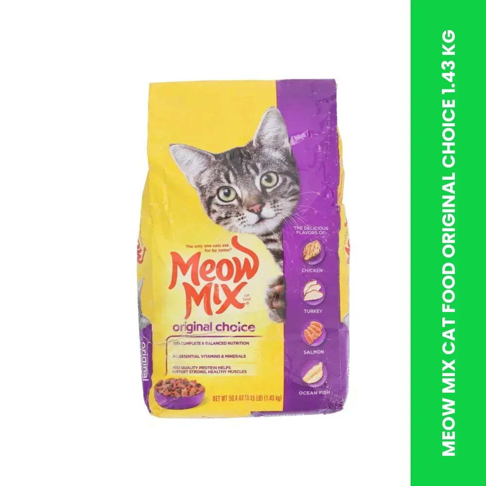 meow mix cat food original choice 1 43 kg themed