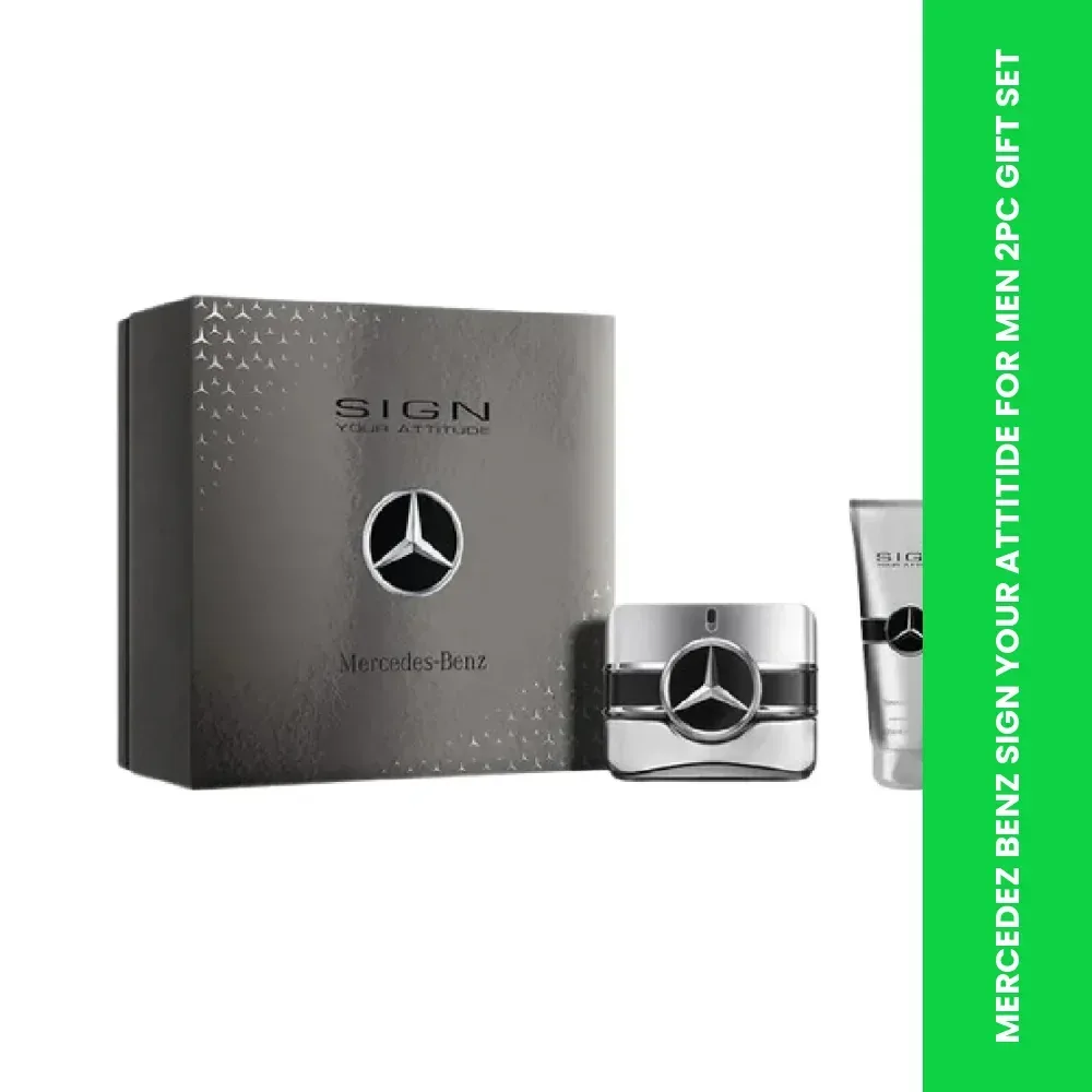 mercedez benz sign your attitide for men 2pc gift set themed