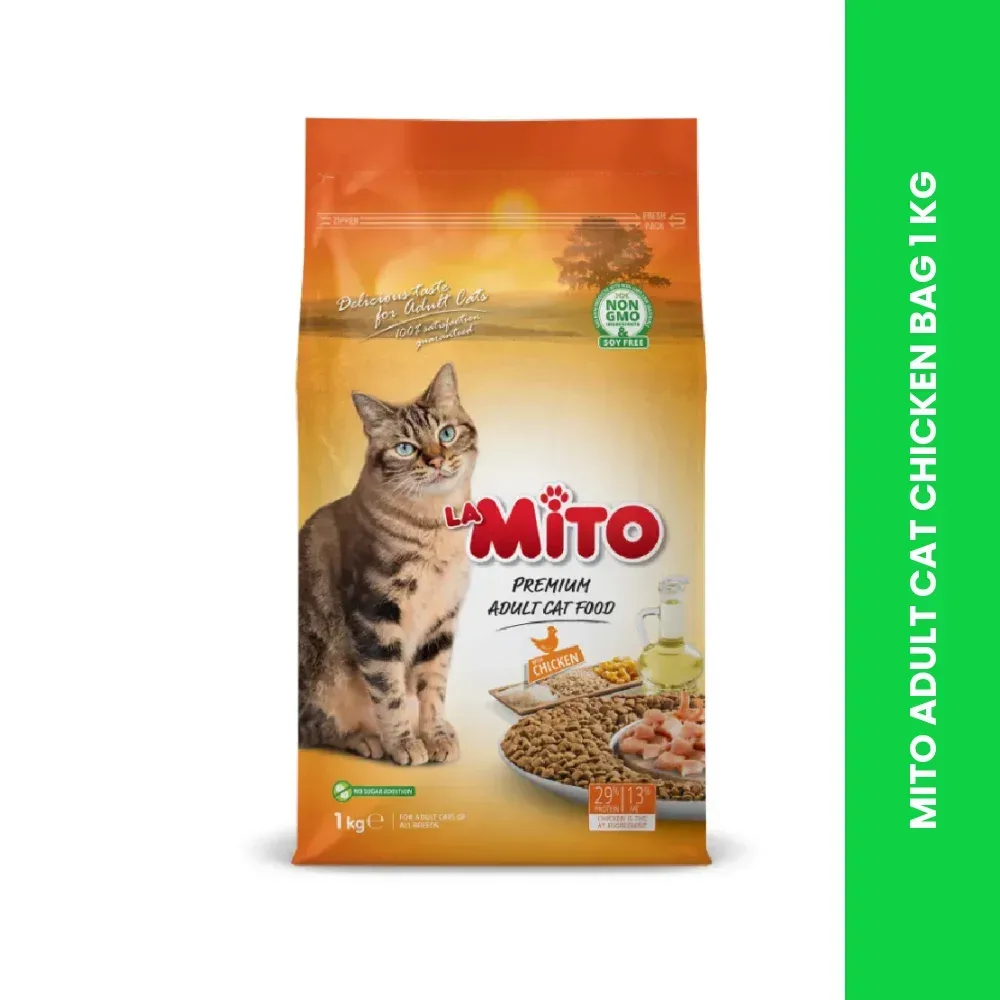 mito adult cat chicken bag 1 kg themed