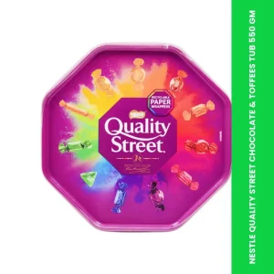 Home 108 nestle quality street chocolate toffees tub 550 gm themed
