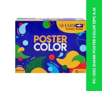 PC-1202 SHARK POSTER COLOR 12PC A.M