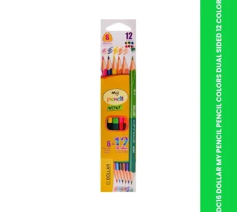 PDC16 DOLLAR MY PENCIL PENCIL COLORS DUAL SIDED 12 COLORS