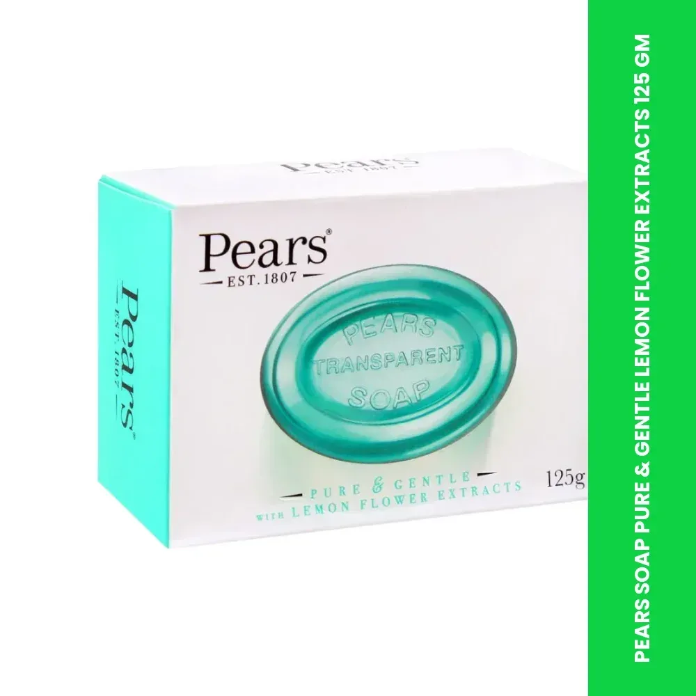 pears soap pure gentle lemon flower extracts 125 gm themed 1