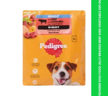 PEDIGREE DOG FOOD JELLY BRAISED BEEF AND VEGETABLE 300 GM