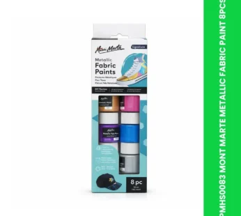 PMHS0083 MONT MARTE METALLIC FABRIC PAINT 8PCS