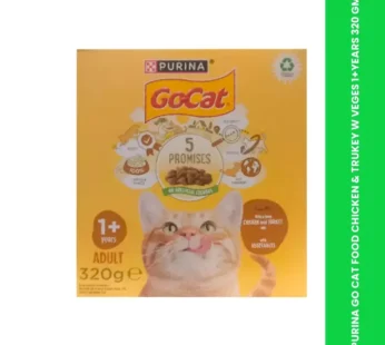 PURINA GO CAT FOOD CHICKEN & TRUKEY W VEGES 1+YEARS 320 GM