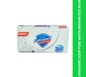SAFEGUARD SOAP PURE WHITE MEDIUM SIZE 95 GM