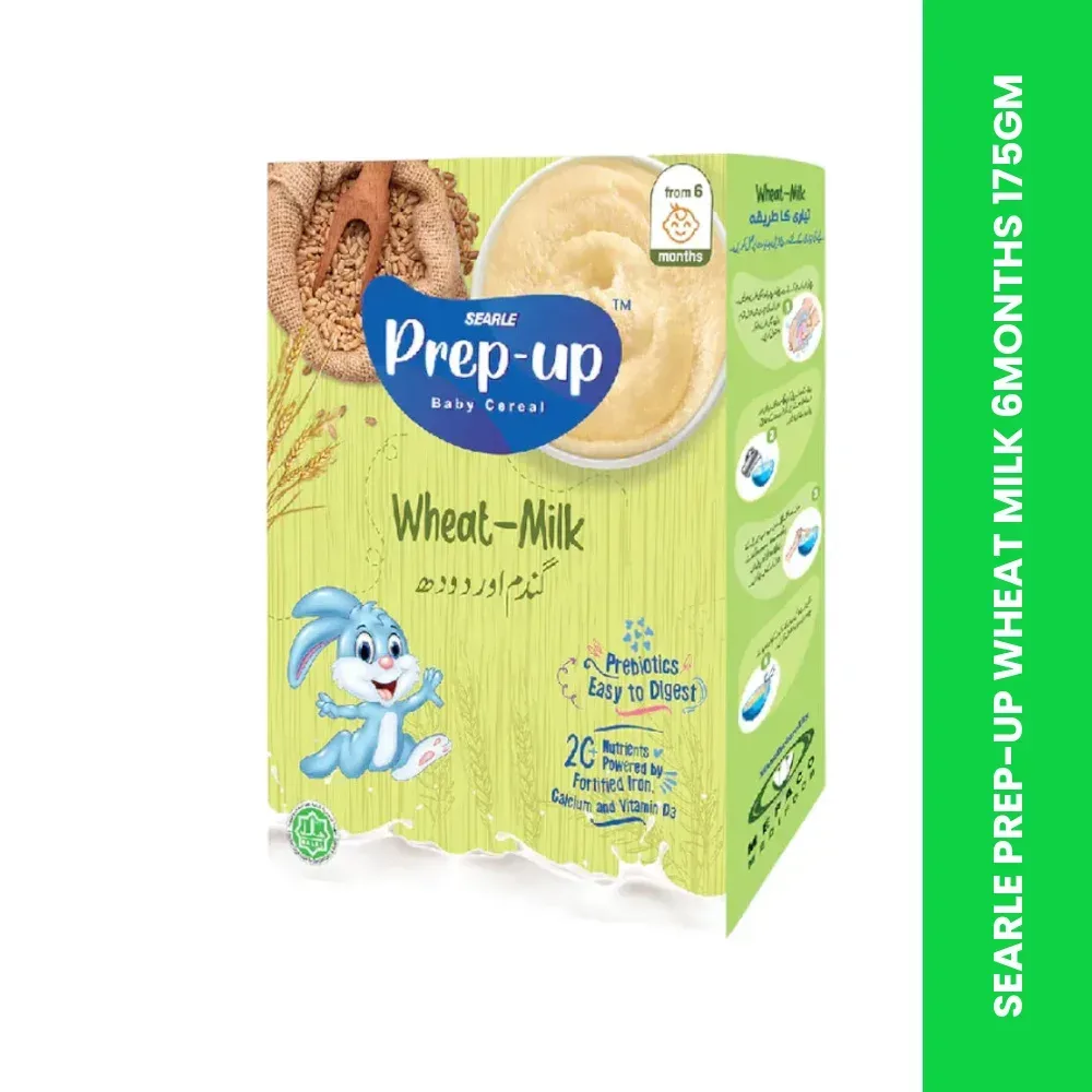 searle prep up wheat milk 6months 175gm themed