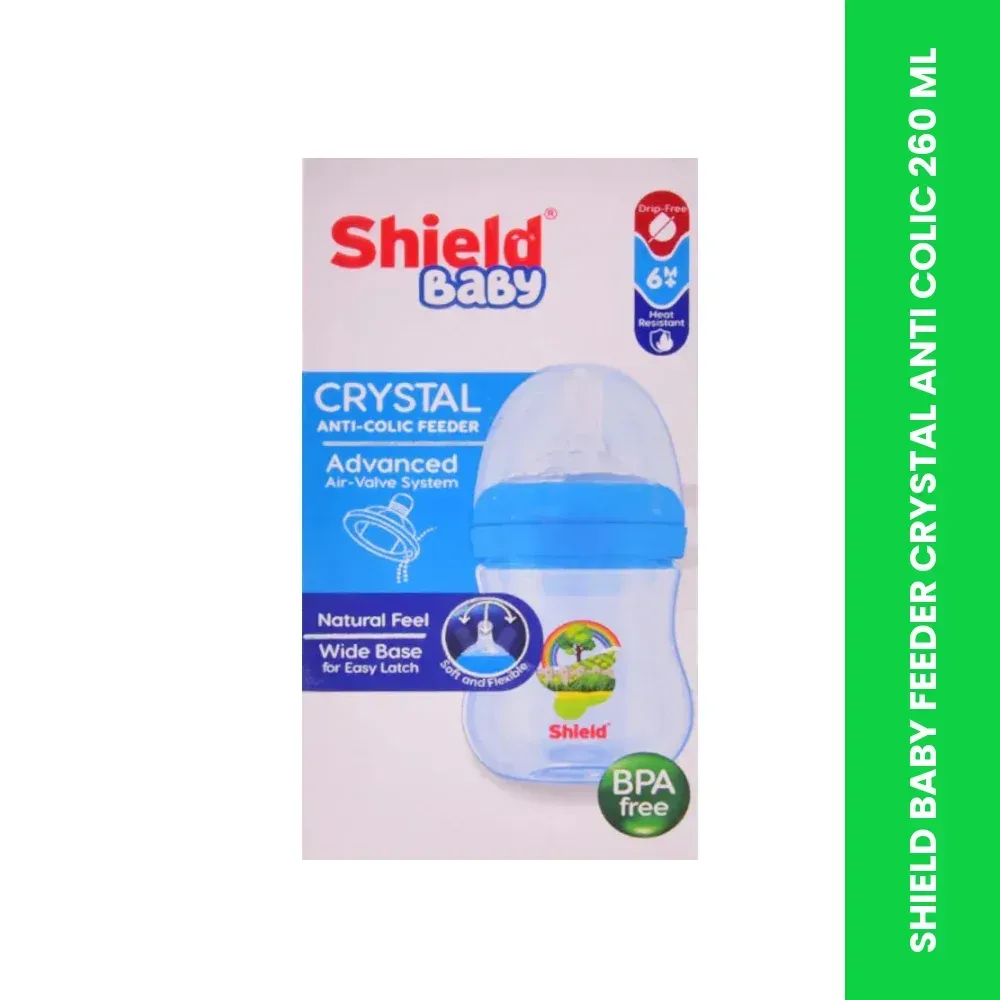 shield baby feeder crystal anti colic 260 ml themed 1