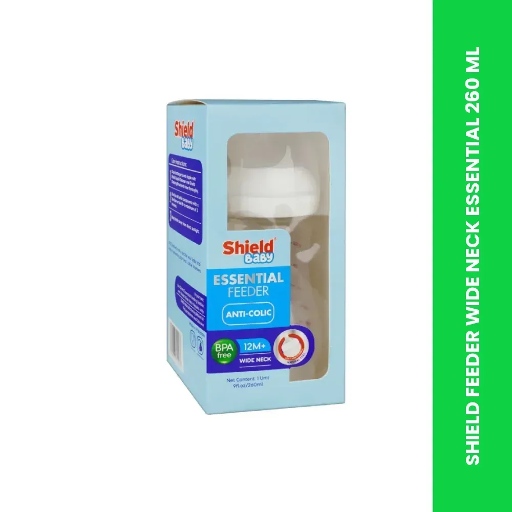 SHIELD FEEDER WIDE NECK ESSENTIAL 260 ML 2 SHIELD FEEDER WIDE NECK ESSENTIAL 260 ML