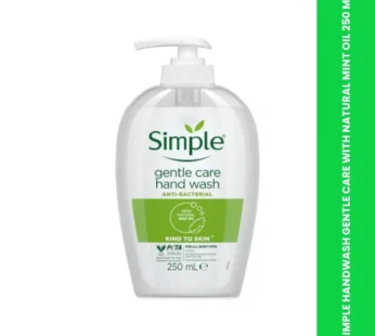 SIMPLE HANDWASH GENTLE CARE WITH NATURAL MINT OIL 250 ML