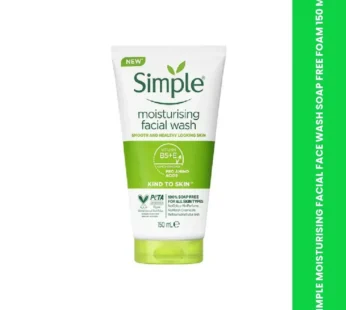 SIMPLE MOISTURISING FACIAL FACE WASH SOAP FREE FOAM 150 ML