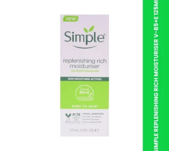 SIMPLE REPLENISHING RICH MOISTURISER V-B5+E 125ML