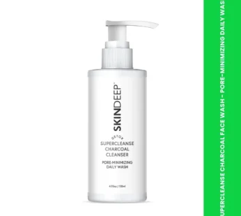 SUPERCLEANSE CHARCOAL FACE WASH – PORE-MINIMIZING DAILY WASH