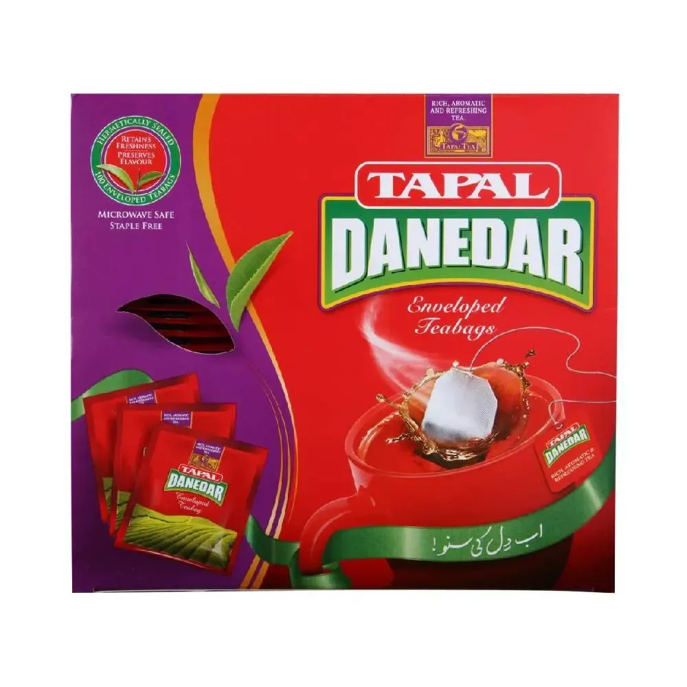 tapal danedar enveloped 100 tea bags 200 gm
