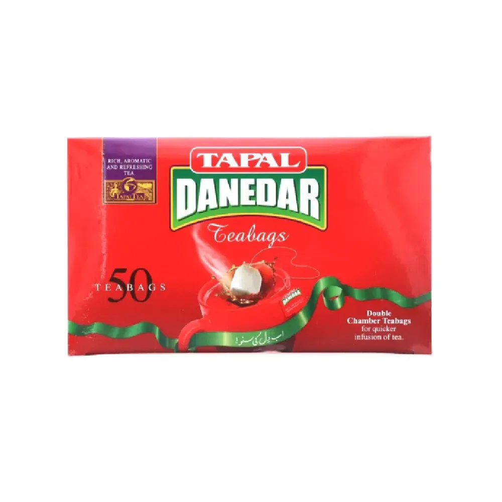 tapal danedar regular tea bag 50s 100 gm