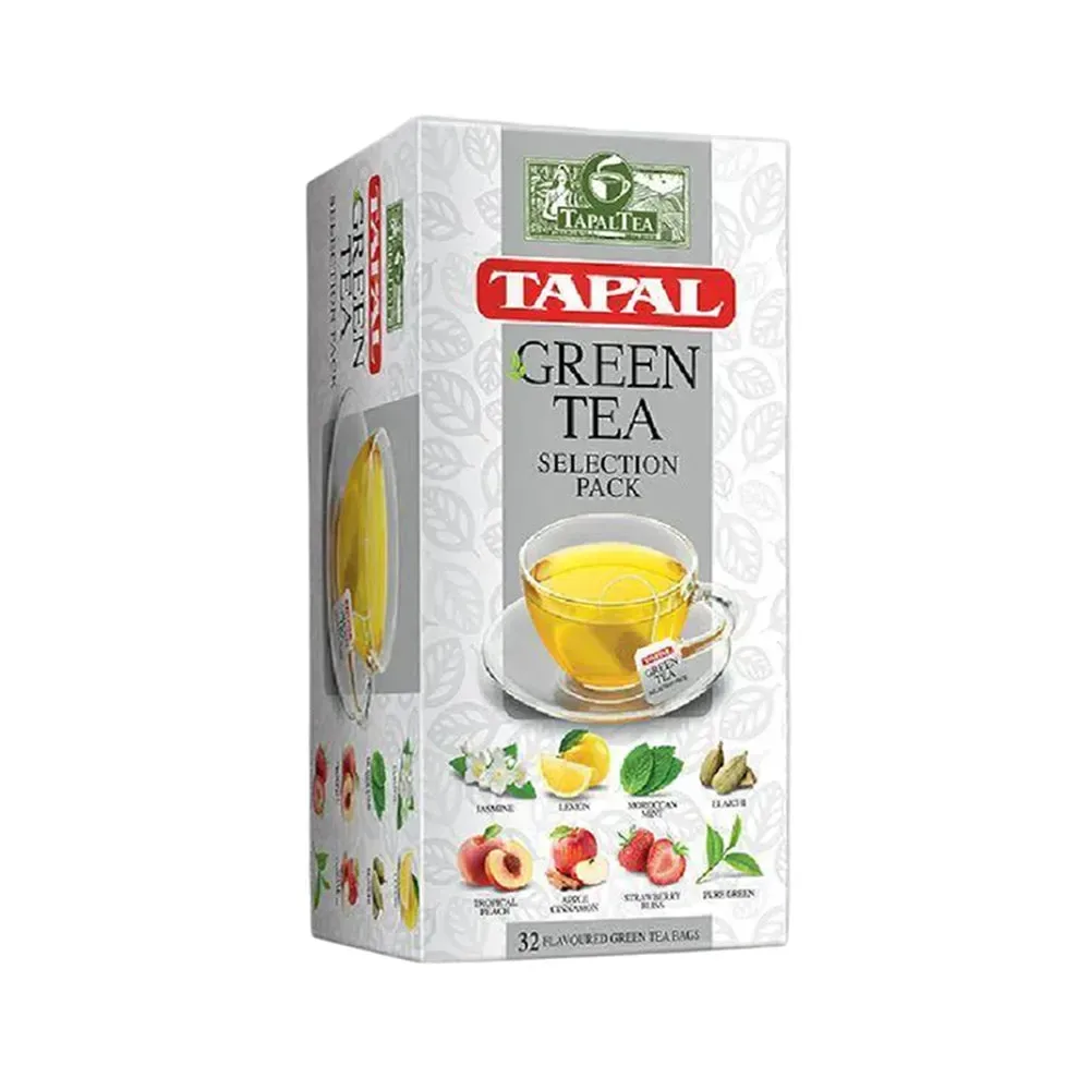 tapal green tea bags selection pack 32 bags 48 gm