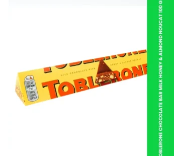 TOBLERONE CHOCOLATE BAR MILK HONEY & ALMOND NOUCAT 100 GM