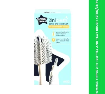 TOMMEE TIPPEE 2 IN 1 BOTTLE AND TEAT BRUSH 421116/38 PC