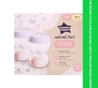 TOMMEE TIPPEE NATURAL START TINTED PP BOTTLE 2 X 260 ML BLUE