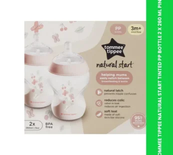 TOMMEE TIPPEE NATURAL START TINTED PP BOTTLE 2 X 260 ML PINK