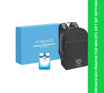 VERSACE EAU FRAICHE FOR MEN 2PC GIFT SET WITH BAG