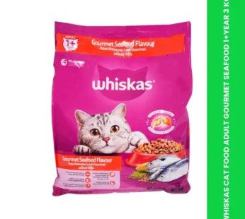 WHISKAS CAT FOOD ADULT GOURMET SEAFOOD 1+YEAR 3 KG