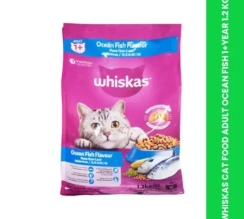 WHISKAS CAT FOOD ADULT OCEAN FISH 1+YEAR 1.2 KG