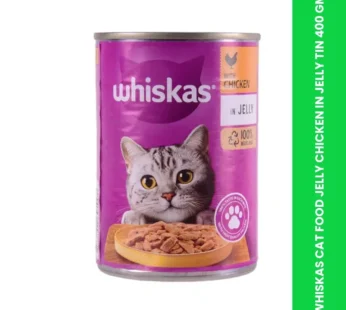 WHISKAS CAT FOOD JELLY CHICKEN IN JELLY TIN 400 GM