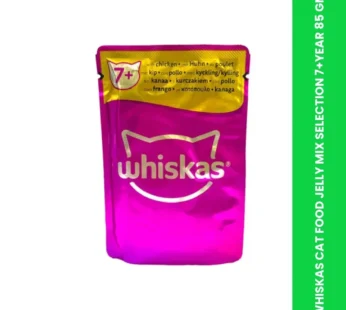 WHISKAS CAT FOOD JELLY MIX SELECTION 7+YEAR 85 GM