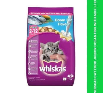 WHISKAS CAT FOOD JUNIOR OCEAN FISH WITH MILK 1.1 KG