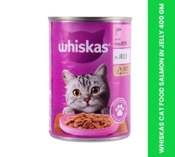 WHISKAS CAT FOOD SALMON IN JELLY 400 GM