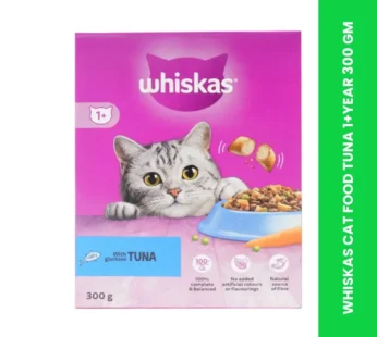 WHISKAS CAT FOOD TUNA 1+YEAR 300 GM