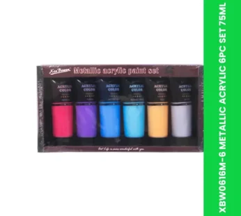 XBW0616M-6 METALLIC ACRYLIC 6PC SET 75ML