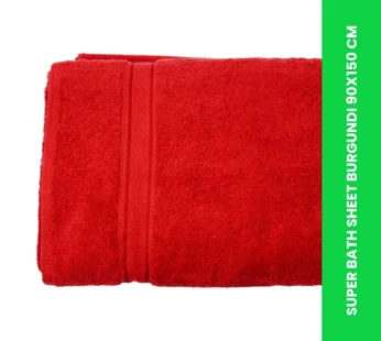 SUPER BATH SHEET BURGUNDI 90X150 CM