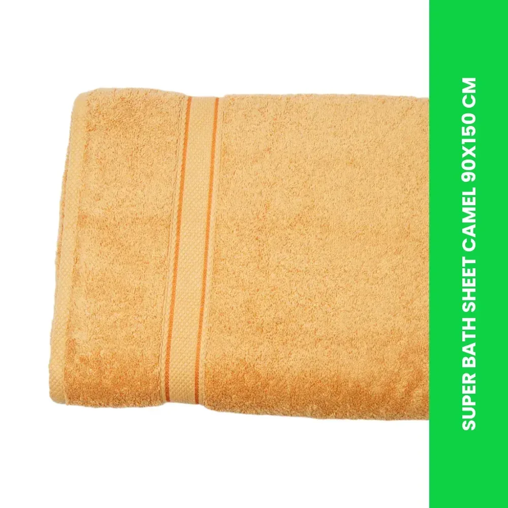 super bath sheet camel 90x150 cm themed