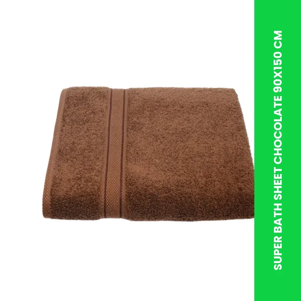 super bath sheet chocolate 90x150 cm themed