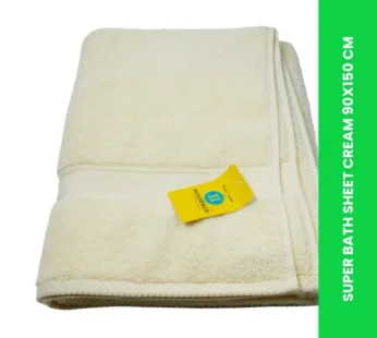 SUPER BATH SHEET CREAM 90X150 CM