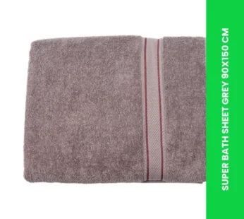 SUPER BATH SHEET GREY 90X150 CM