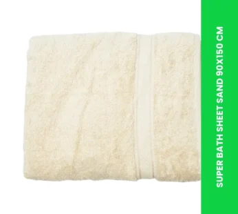 SUPER BATH SHEET SAND 90X150 CM