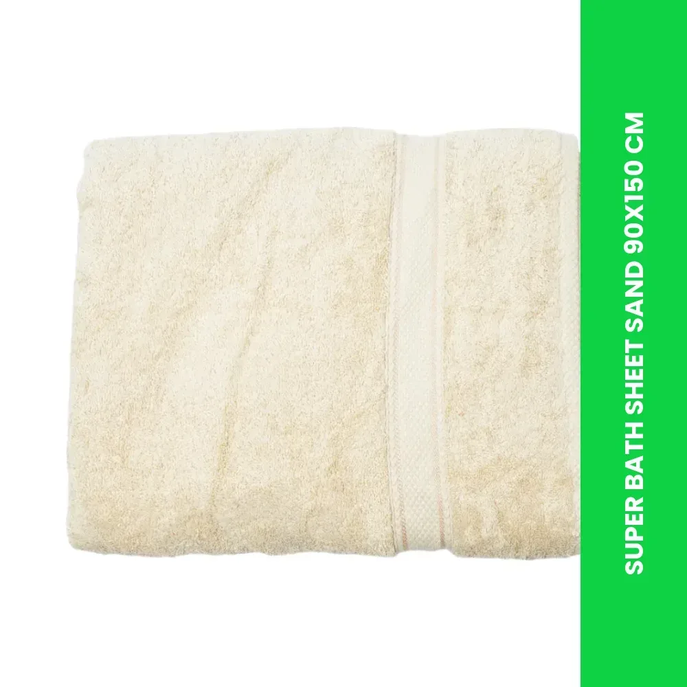 super bath sheet sand 90x150 cm themed