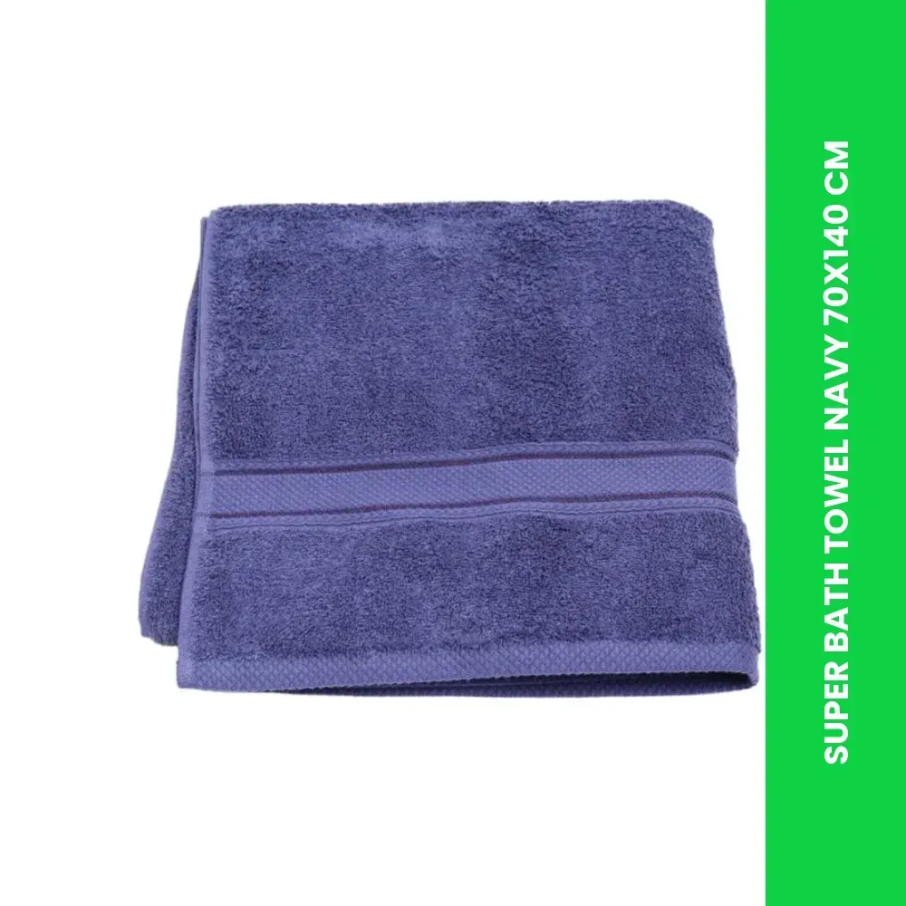SUPER BATH TOWEL NAVY 70X140 CM 1 SUPER BATH TOWEL NAVY 70X140 CM