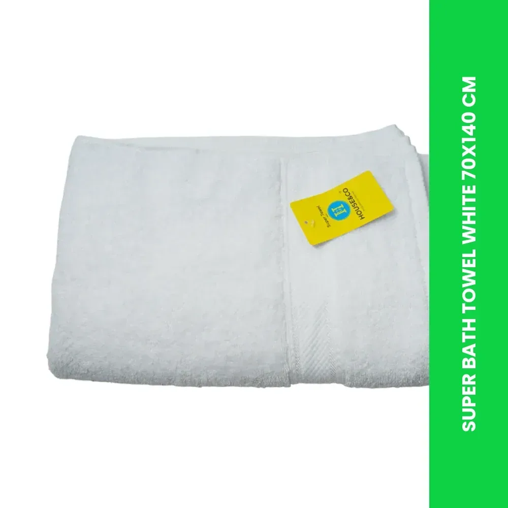 SUPER BATH TOWEL WHITE 70X140 CM 1 SUPER BATH TOWEL WHITE 70X140 CM