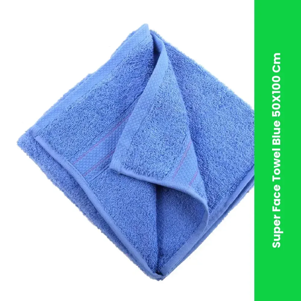 super face towel blue 50x100 cm themed