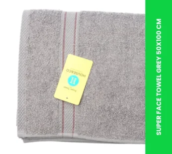 SUPER FACE TOWEL GREY 50X100 CM