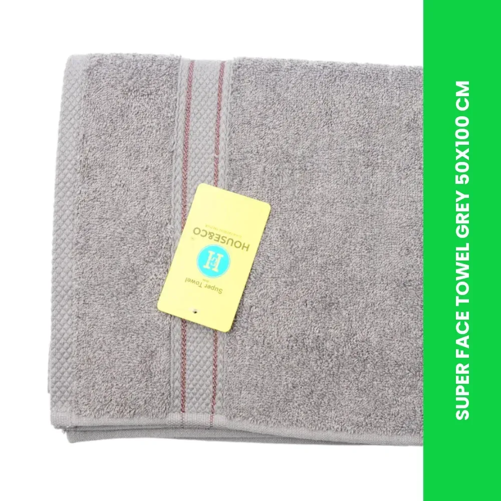 super face towel grey 50x100 cm themed