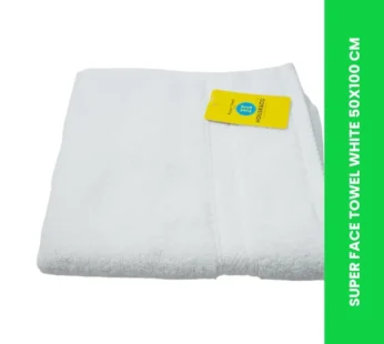 SUPER FACE TOWEL WHITE 50X100 CM