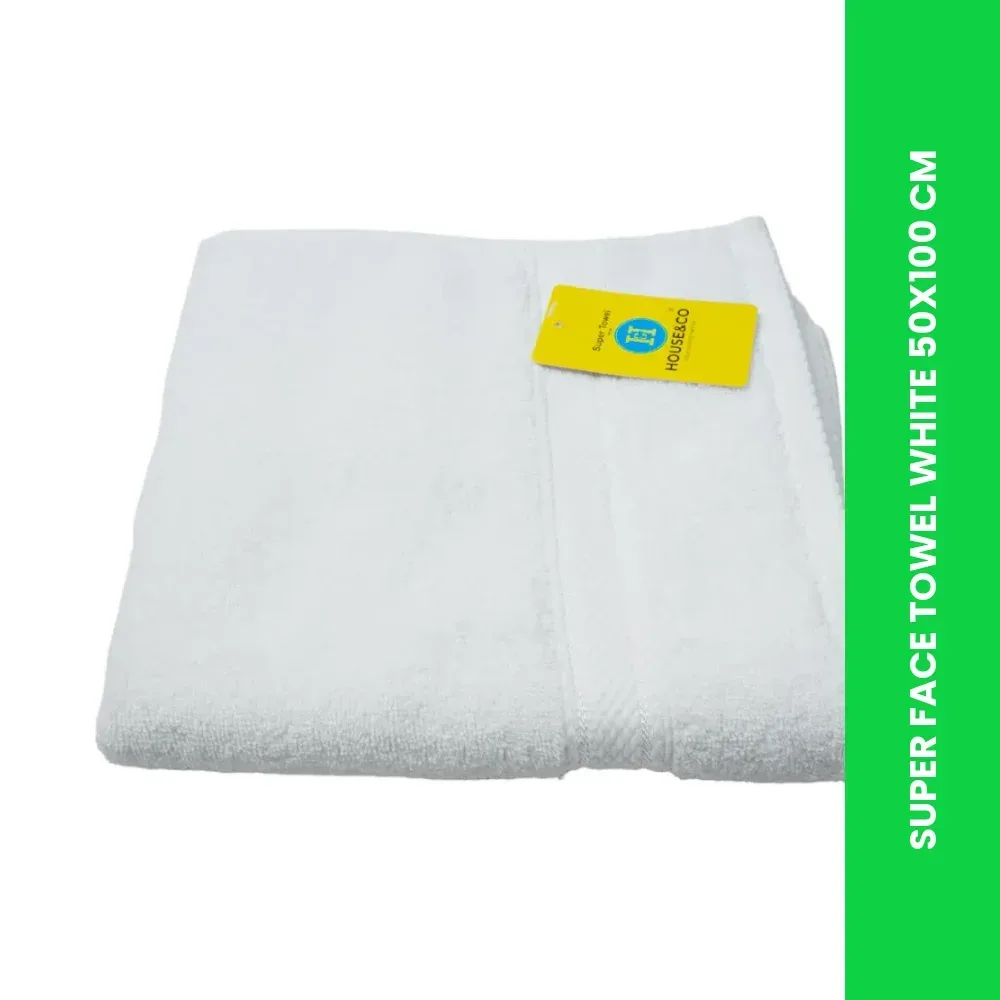 SUPER FACE TOWEL WHITE 50X100 CM 1 SUPER FACE TOWEL WHITE 50X100 CM
